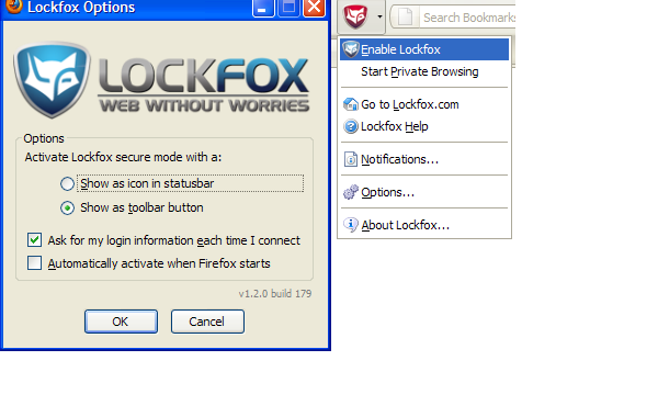 Lockfox Add-On for Firefox